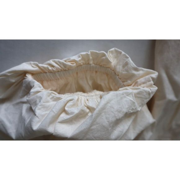 L*Space BAHDR22 Women's Sz Large Cream Bahia Open Back Peasant Maxi Dress $187 - Picture 8 of 13